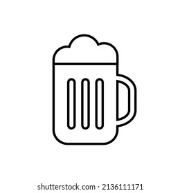 Beer icon in line style