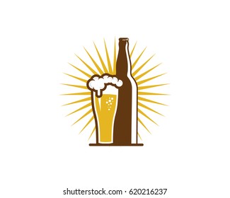 Beer Icon Logo Design Element