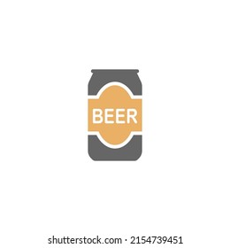 Beer icon logo design illustration template