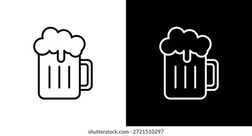 Elemento do logotipo do ícone de cerveja. Ilustração vetorial. EPS10