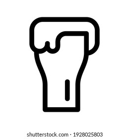 beer icon or logo isolated sign symbol vector illustration - high quality black style vector icons
