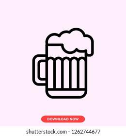 Beer icon modern vector style