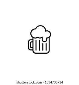 beer icon on a white background