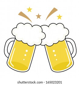 Beer icon on white background