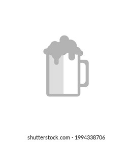 Beer icon on a white background, vector illustration