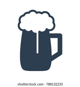 Beer Icon on white background. Vector illustration