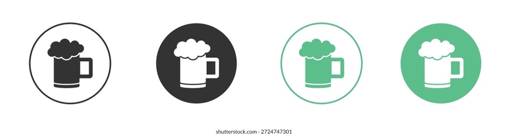 Pictogramas de iconos de cerveza. Vector EPS 10