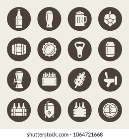 Beer icon set