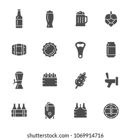 Beer icon set