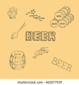 Beer icon set