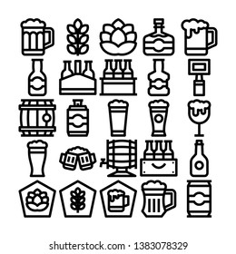 Beer Icon set element kobam