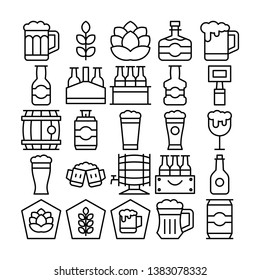 Beer Icon set element kobam