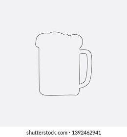 beer icon sign signifier vector