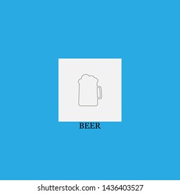 beer icon sign signifier vector