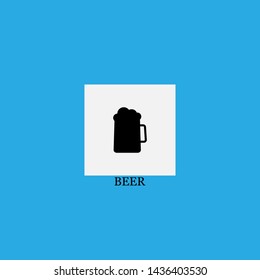 beer icon sign signifier vector