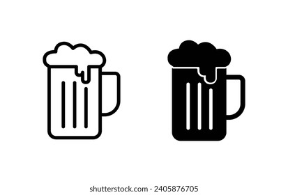 Beer icon, Beer sign vector for web site Computer and mobile app