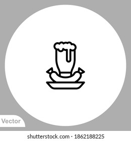 Beer icon sign vector,Symbol, logo illustration for web and mobile