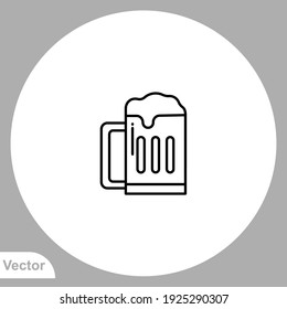 Beer icon sign vector,Symbol, logo illustration for web and mobile