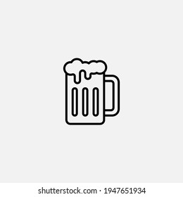 Beer icon sign vector,Symbol, logo illustration for web and mobile