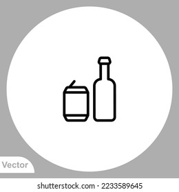 Beer icon sign vector,Symbol, logo illustration for web and mobile