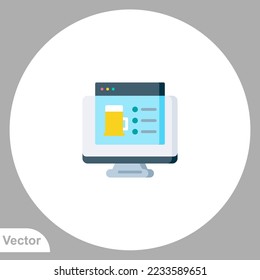 Beer icon sign vector,Symbol, logo illustration for web and mobile