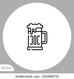 Beer icon sign vector,Symbol, logo illustration for web and mobile