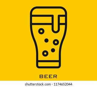 Beer icon signs