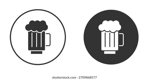 Paquete de signos de icono de cerveza. Símbolos de Vector para Diseños gráficos