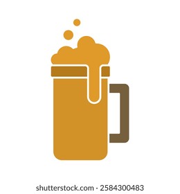 beer icon, simple flat style, illustration, logo sign symbol pictogram template, for ui or ux isolated on white for mobile app, editable