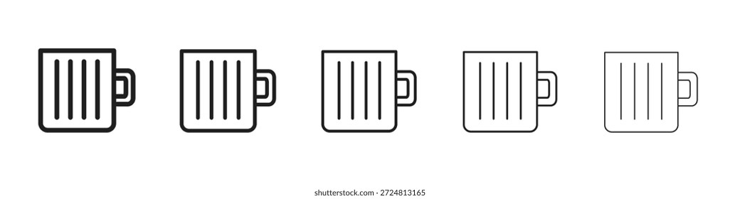 Beer icon. Simple outline style. Graphic elements.
