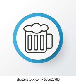 Beer Icon Symbol. Premium Quality Isolated Ale Element In Trendy Style.