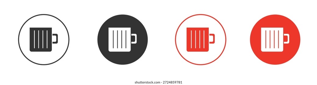 Símbolo de icono de cerveza. Diseño simple y plano para Web o App móvil. Logotipo de Ilustración vectorial mínima.