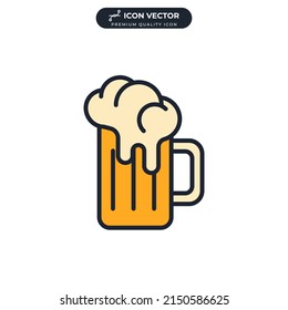 Bier-Symbol-Vorlage für Grafik- und Web-Design-Sammlung Logo Vektorgrafik