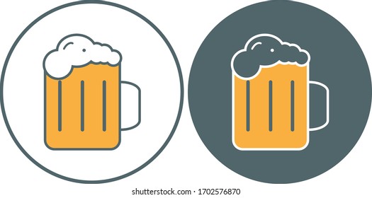 Beer icon. Beer symbol. Vector illustration