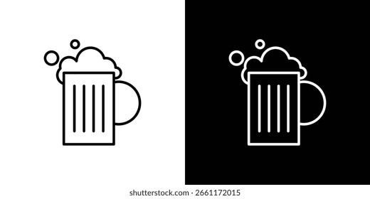 Icono de cerveza. Símbolo para su diseño de Sitio web, logotipo, App, UI. Ilustración vectorial. EPS10