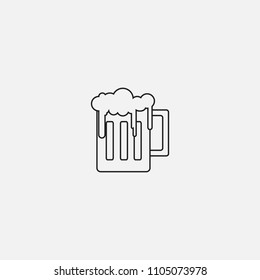 beer icon template design