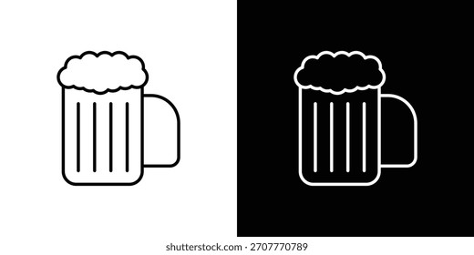 Beer icon. thin line for web and mobile, modern minimalistic style