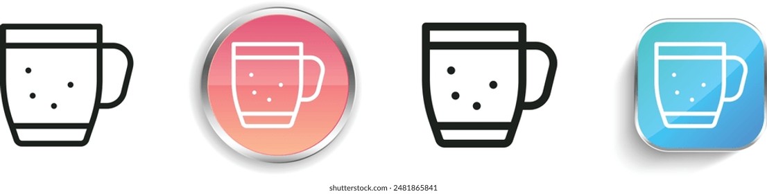 beer icon. Thin Linear, Regular and Button Style Design Isolated On White Background