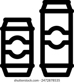 beer icon. Thin Linear Style Design Isolated On White Background