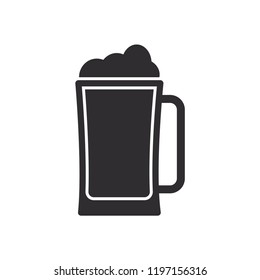 beer icon in trendy flat design 