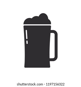 beer icon in trendy flat design 