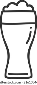 Beer Icon in trendy flat style isolated on grey background. Mug of beer icon. Beer glass symbol for your web site design, logo, app, UI. Vector illustration, EPS10.