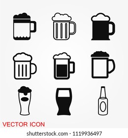 Beer icon vector