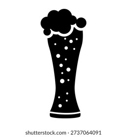 Beer icon vector. Ale illustration sign. alcohol symbol. Bar logo.