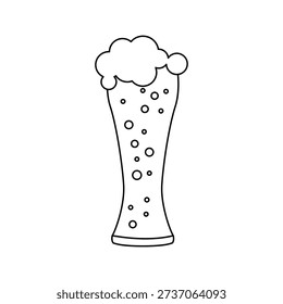 Beer icon vector. Ale illustration sign. alcohol symbol. Bar logo.
