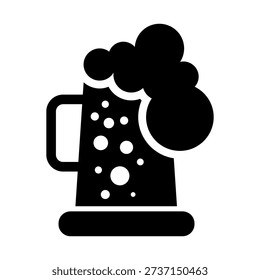 Beer icon vector. Ale illustration sign. alcohol symbol. Bar logo.