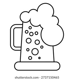 Beer icon vector. Ale illustration sign. alcohol symbol. Bar logo.