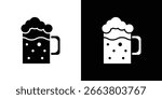 Beer icon Vector clipArt Illustrations in flat style