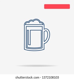 Beer icon. Vector concept illustration for design.