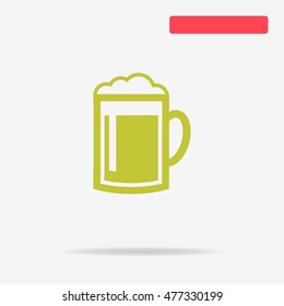 Beer icon. Vector concept illustration for design.